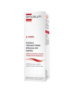 Emolium A-Topic, trójaktywna emulsja do kąpieli, 200 ml