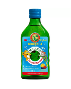 Mollers Tran Norweski, aromat owocowy, 250 ml