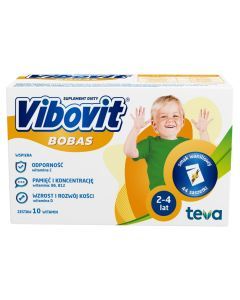 Vibovit Bobas, proszek o smaku waniliowym, 44 sasz.