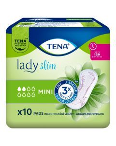TENA Lady Slim Mini, specjalistyczne podpaski, 10 szt.