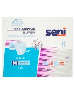 Seni Active Super, majtki chłonne, rozmiar M, 10 szt.
