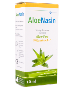 AloeNasin A+E, spray do nosa z aloesem i witaminami A+E, 10 ml