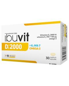 Ibuvit D3 2000+K2 MK-7 Omega 3, kapsułki, 30 szt.