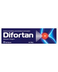 Difortan, 100 mg/g, żel,100 g