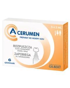 A-Cerumen, preparat do oczyszczania i higieny uszu, 2 ml, 5 ampułek