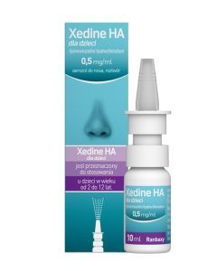 Xedine HA dla dzieci(Xylometazoline),0,5mg/ml,aer.d/nosa,10ml