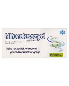 Nifuroksazyd Polfarmex, 200 mg, tabletki powlekane, 20 szt.