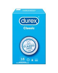Durex Classic, prezer, nawilzane,18 szt
