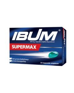 Ibum Supermax, 600 mg, kapsułki miękkie, 10 szt.