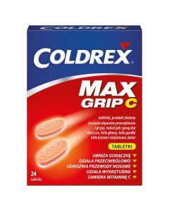 Coldrex MaxGrip C, tabl., 24 szt,bl(2x12)