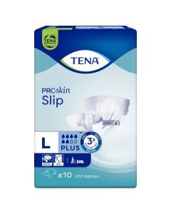 TENA Slip ProSkin Plus OTC Edition, pieluchomajtki, rozmiar L, 10 szt.