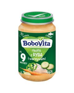 BoboVita, risotto z rybą i warzywami, 190 g