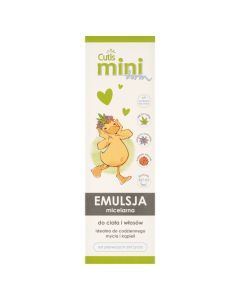 Cutis mini derm, emulsja micelarna do ciała i włosów, 200 ml