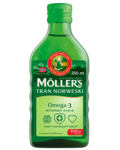 Mollers Tran Norweski, aromat jabłkowy, 250 ml