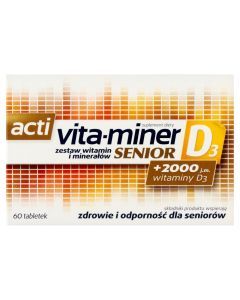 Acti Vita-miner Senior D3, tabletki, 60 szt.