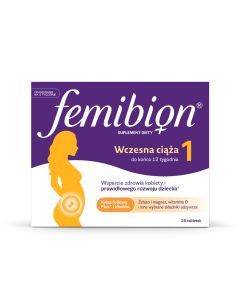 Femibion 1 Wczesna ciąża, tabletki powlekane, 28 szt.