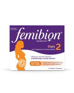 Femibion 2 Ciąża, tabletki powlekane + kapsułki miękkie, 56 szt. + 56 szt.