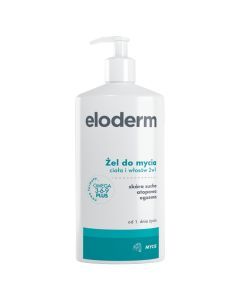 Eloderm, żel do mycia ciała i włosów 2 w 1, od 1 dnia życia, 400 ml