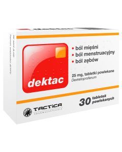 Dektac, 25 mg, tabletki powlekane, 30 szt.