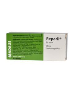 Reparil, 20 mg, tabletki dojelitowe, 40 szt.