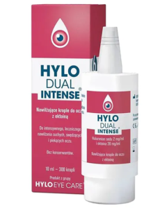 Hylo Dual Intense, krople do oczu nawilżające z ektoiną, 10 ml