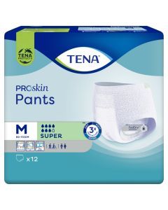 TENA Pants ProSkin Super, majtki chłonne, rozmiar M, 12 szt.