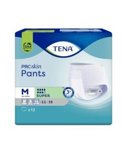 TENA Pants ProSkin Super, majtki chłonne, rozmiar M, 12 szt.