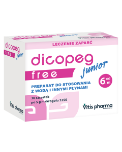 Dicopeg Junior Free, proszek dla dzieci od 6-miesiąca, saszetki, 30 szt.