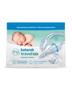 Katarek travel 2w1, aspirator do nosa, 1 szt.