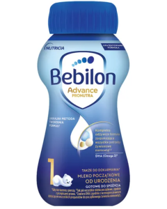 Bebilon 1 Advance Pronutra, mleko początkowe od urodzenia, płyn, 200 ml