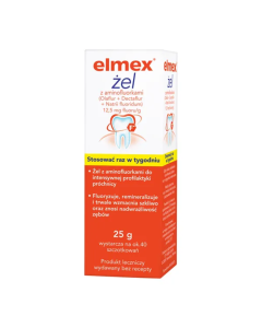 Elmex, 12,5 mg fluoru/g, żel, 25 g