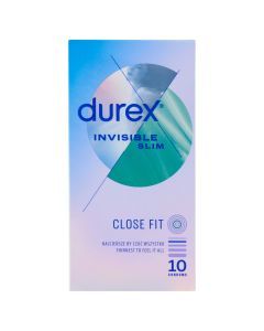 Durex Invisible Close Fit, prezerwatywy dopasowane, 10 szt.