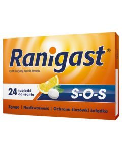Ranigast S-O-S, tabletki do ssania, 24 szt.