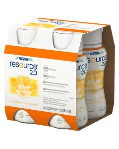 Resource 2.0, płyn o smaku waniliowym, 4 x 200 ml