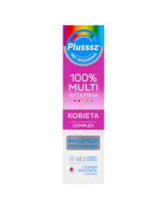 Plusssz 100% Multiwitamina Kobieta Complex, tabletki musujące, 20 szt.