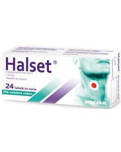 Halset, 1,5 mg, tabletki do ssania bez cukru, 24 szt.