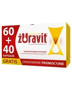 Zuravit, kaps.miekkie, 60 szt + 40 szt