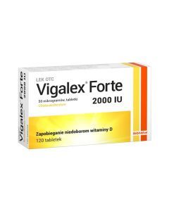 Vigalex Forte, 2000 IU, tabletki, 120 szt.