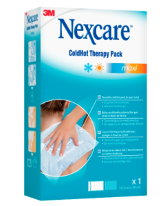 Nexcare ColdHot Therapy Pack Maxi, zimno-ciepły okład żelowy wielokrotnego użytku, 19,5 cm x 30 cm, 1 szt.