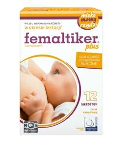 Femaltiker Plus, smak karmelowy, proszek w saszetkach, 12 szt.