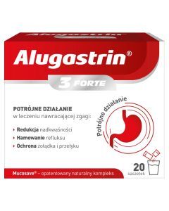 Alugastrin 3 FORTE, proszek, 20 saszetek