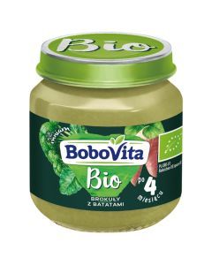 BoboVita Bio, brokuly z batatami,po 4 m-cu,125 g