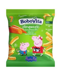 BoboVita Bio, chrupeczki kukurydz.marchewkowe,po7m-cu,20g