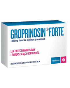 Groprinosin Forte, 1000 mg, tabletki, 10 szt.