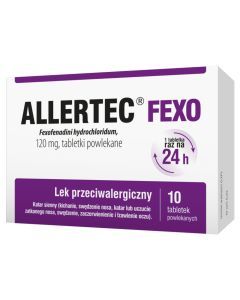 Allertec Fexo, 120 mg, tabl.powl., 10 szt