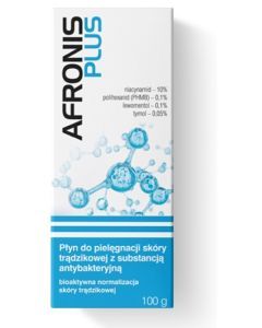 Afronis Plus, antybakteryjny płyn do pielęgnacji skóry trądzikowej, 100 g