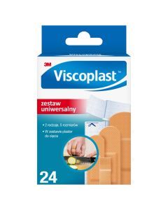 Plastry Viscoplast Zestaw Uniwersalny, 24 szt.