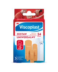 Plastry Viscoplast Zestaw Uniwersalny, 24 szt.