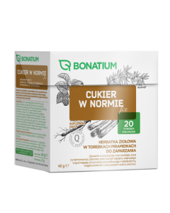 Bonatium Cukier w normie fix, herbatka ziołowa 20 sztuk