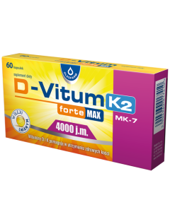 D-Vitum Forte Max 4000 j.m. K2, kapsułki, 60 szt.